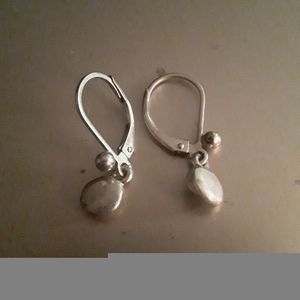 Sterling Silver Pierced Earrings with danfle